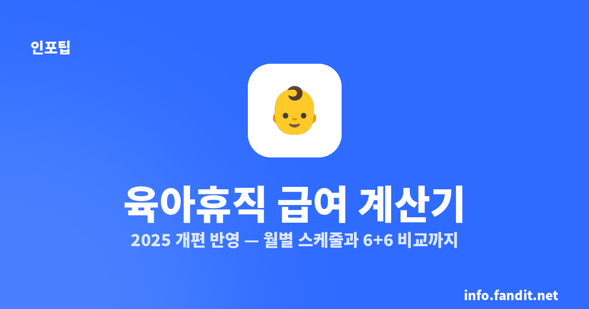 육아휴직 급여 계산기