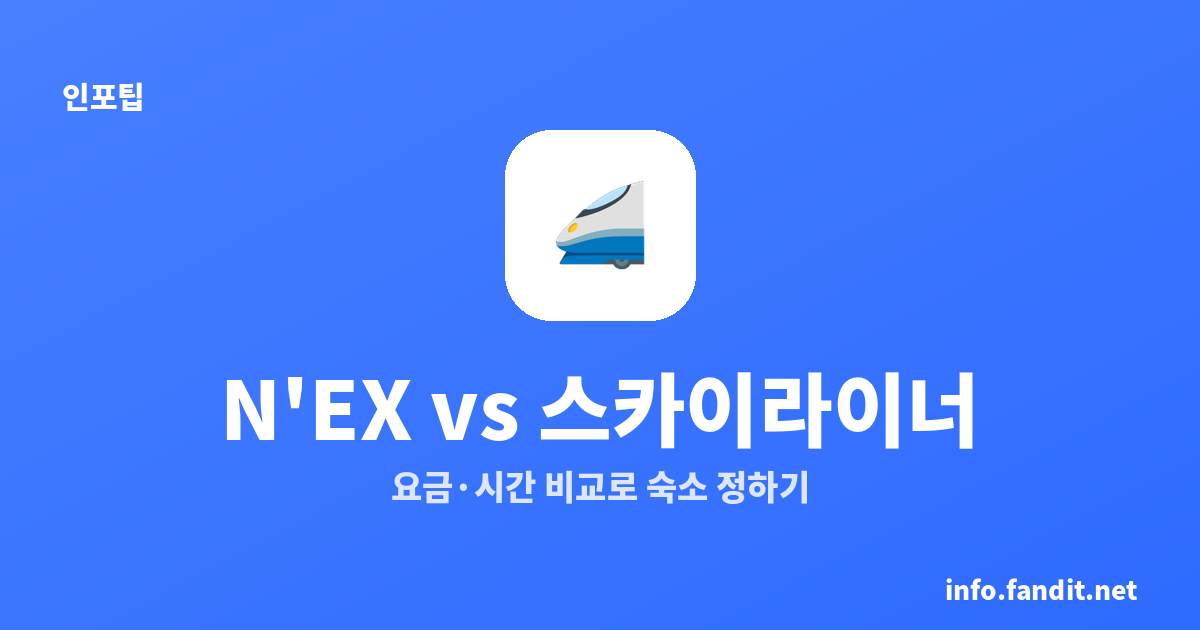 나리타 익스프레스 vs 스카이라이너 요금·시간 비교, 숙소 역으로 정하세요
