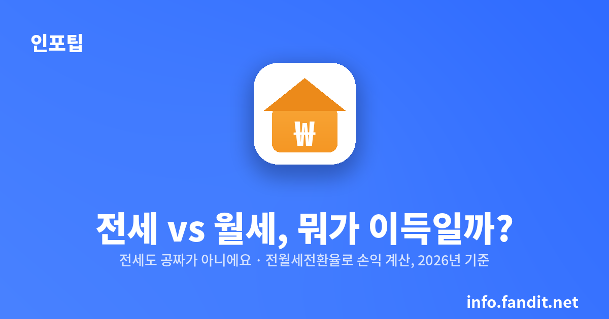 전세 vs 월세, 뭐가 더 이득일까?