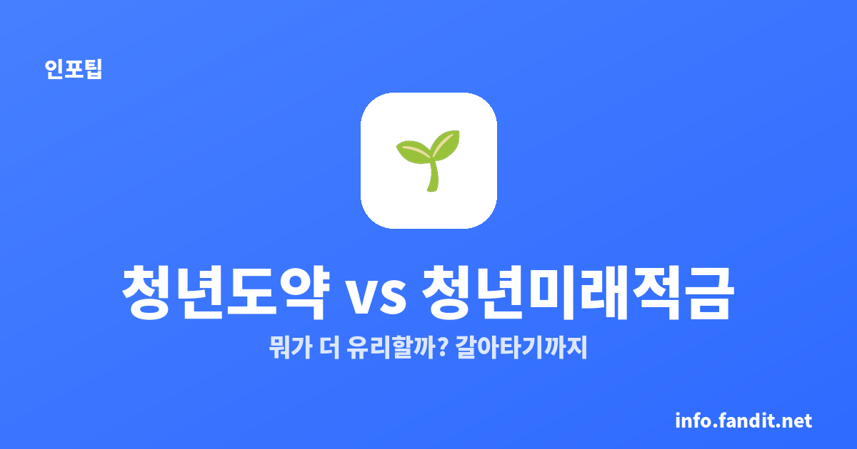 청년도약계좌 vs 청년미래적금, 뭐가 더 유리할까?