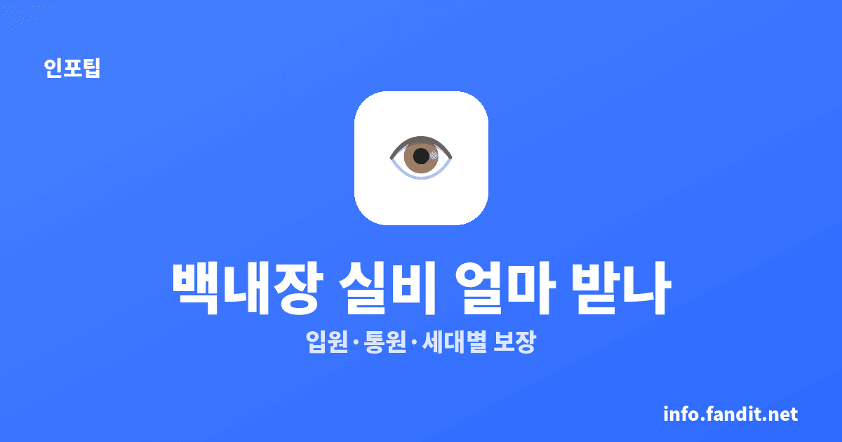백내장 다초점렌즈, 실손보험으로 다 받는다는 건 옛말이에요