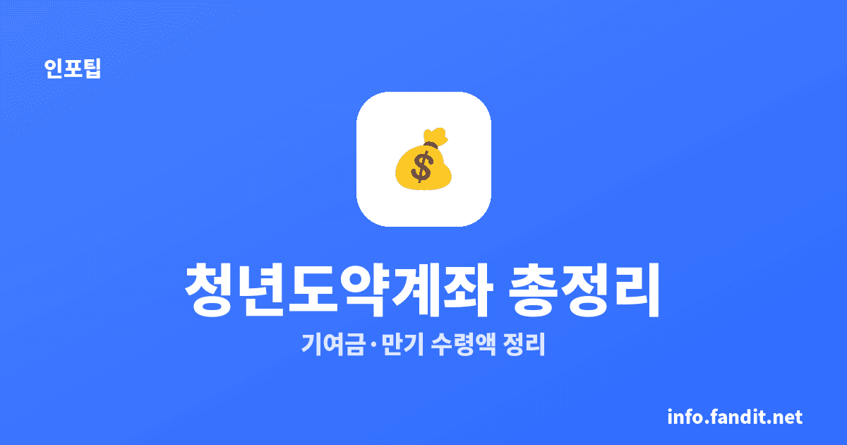 청년도약계좌 조건·만기 수령액 총정리 (2026년)