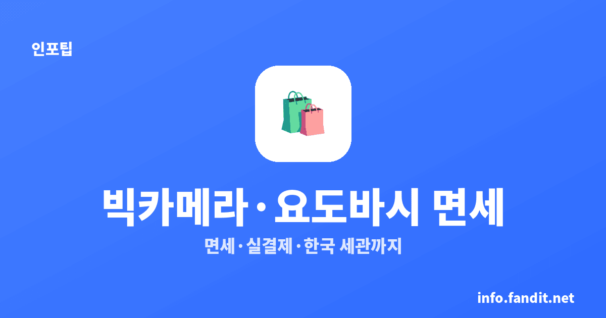 빅카메라·요도바시 전자제품 면세 사는 법, 여권·결제·귀국 7단계