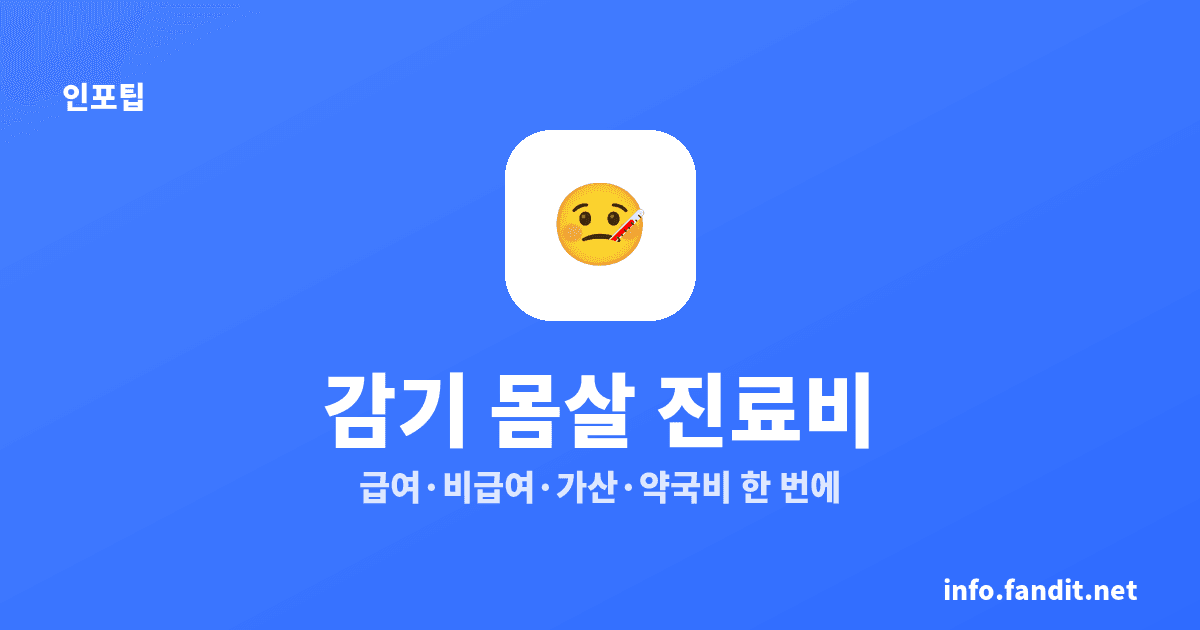 겨울 감기 몸살 병원 진료비, 65세 미만 의원급 30%