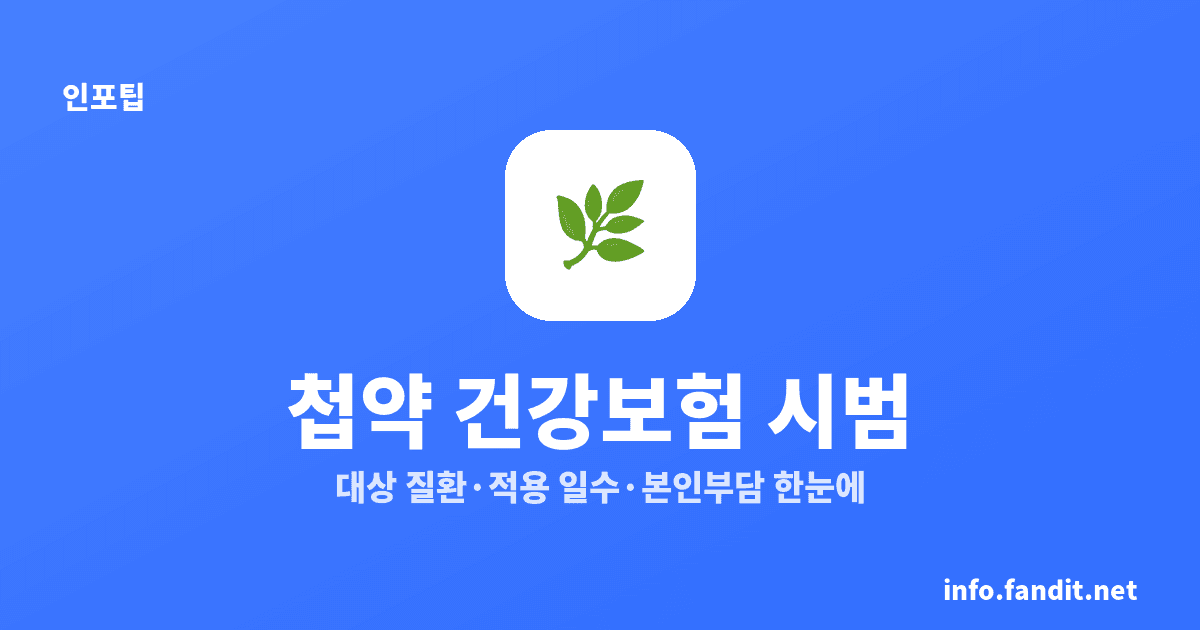 한방 첩약 건강보험 시범, 6개 질환·질환별 20일