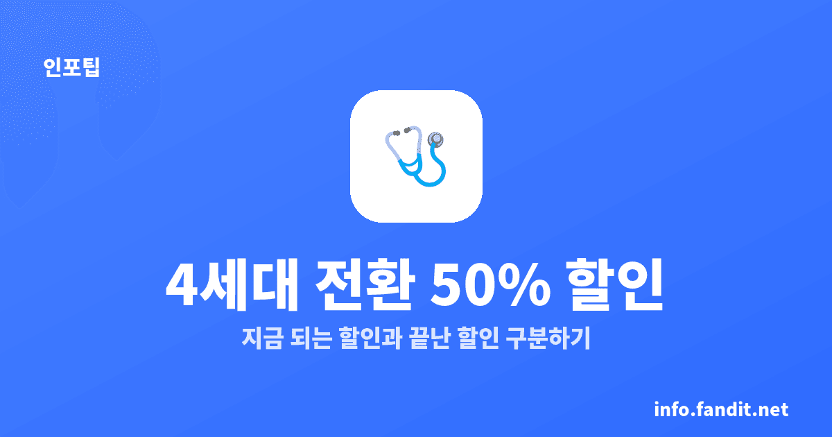 실손보험 4세대 전환 할인, 50%는 2023년까지