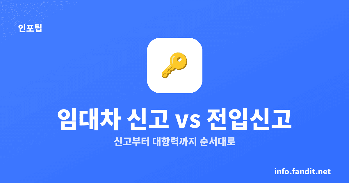 임대차 계약 신고와 주택임대차보호법 핵심 7가지