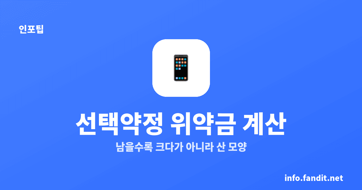 통신 위약금 할인반환금 계산, 24개월은 12개월 전후 최대