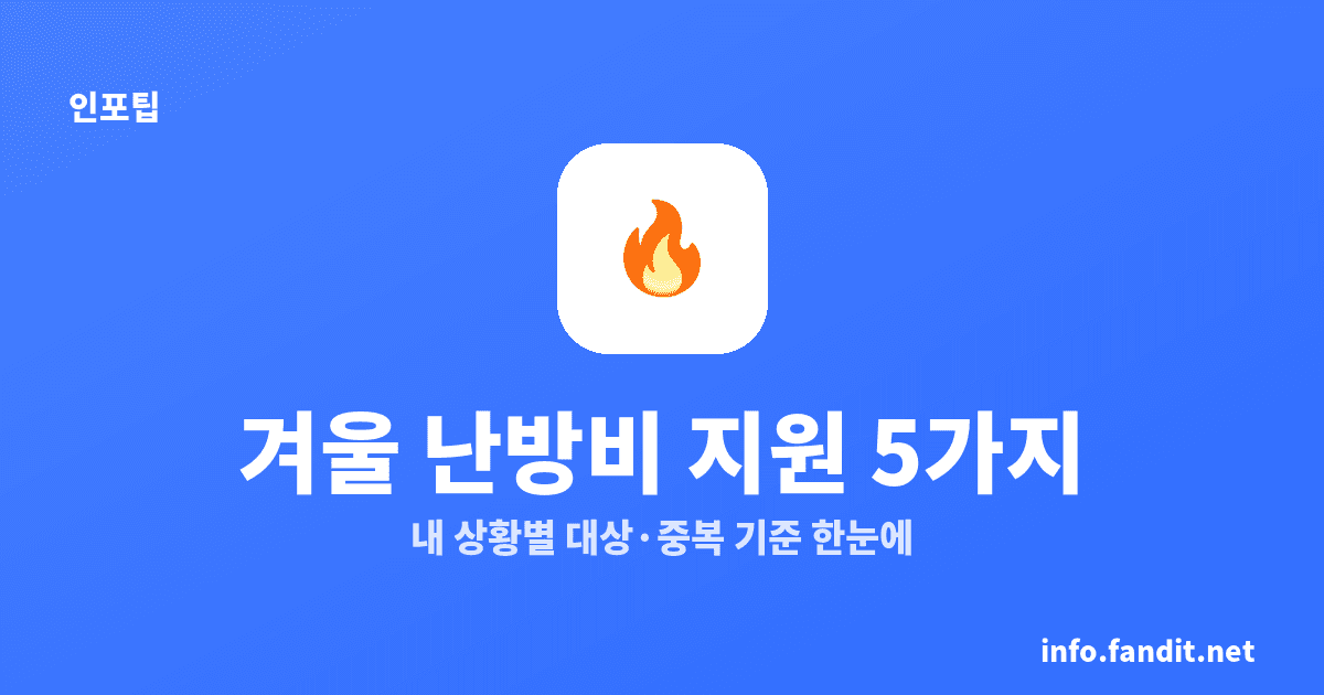 겨울 취약계층 난방비 지원, 에너지바우처 최대 70만원