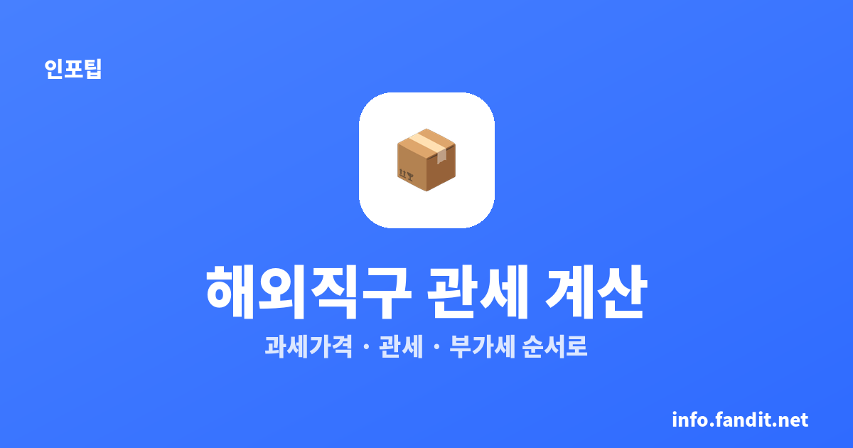 해외직구 관세 계산법, 150달러 넘으면 관세·부가세 얼마